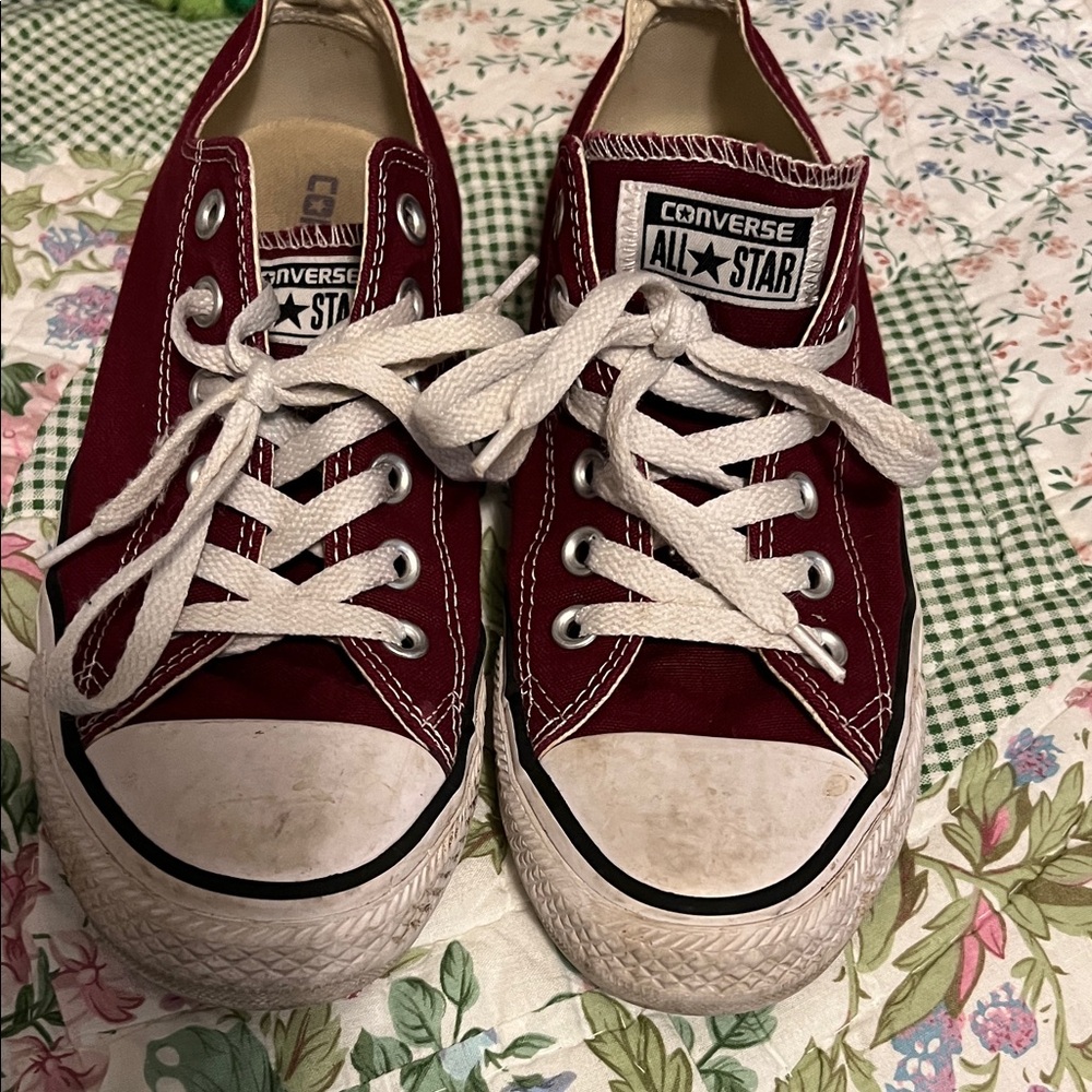 Converse Kids Burgundy Sneakers